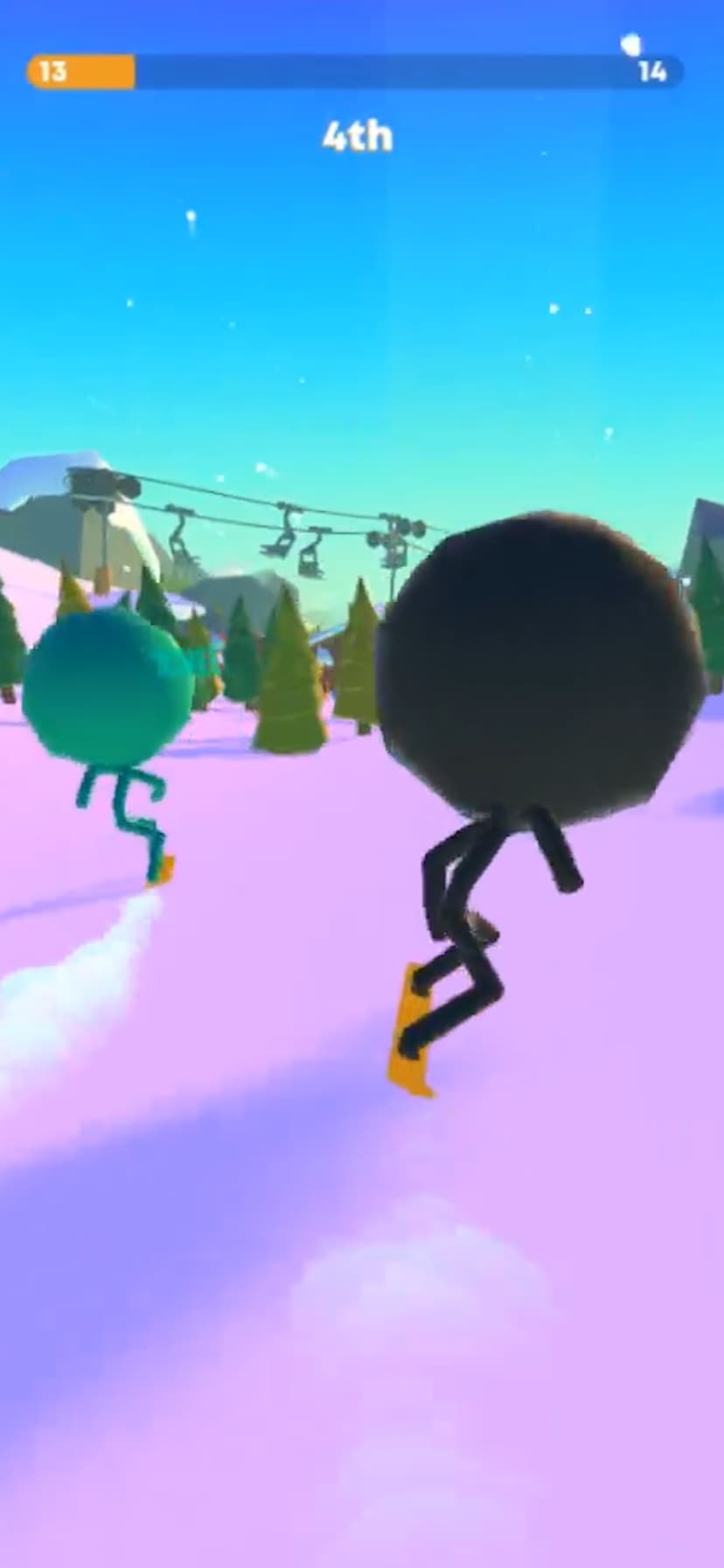 Stickman Snow Ride screenshot 1 - screenshot