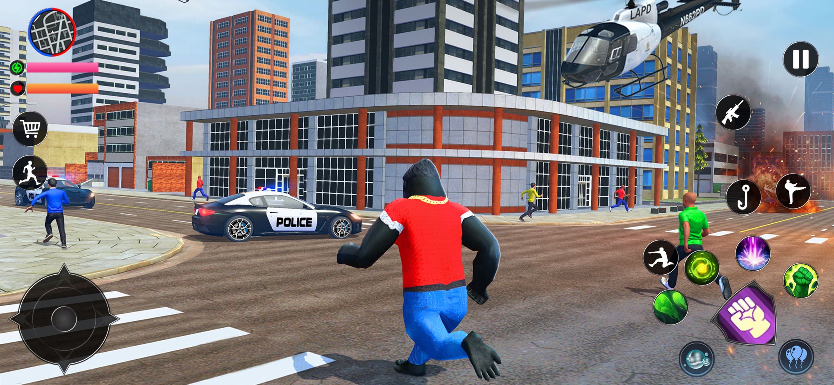 Gorilla Gangster City Crime 3D screenshot 1 - screenshot