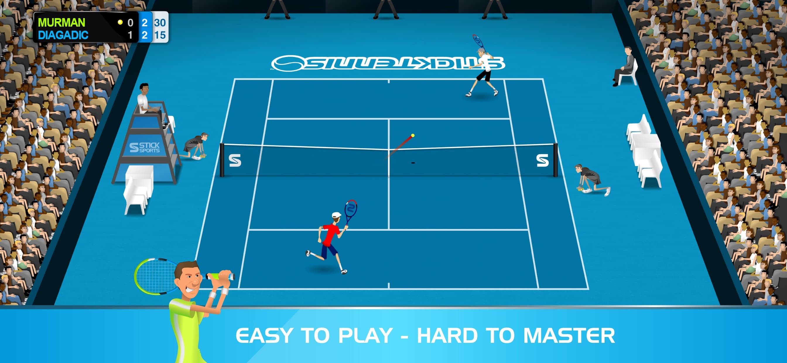 Stick Tennis screenshot 1 - screenshot