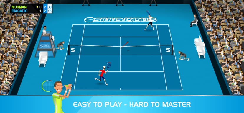 Stick Tennis screenshot 1 - screenshot