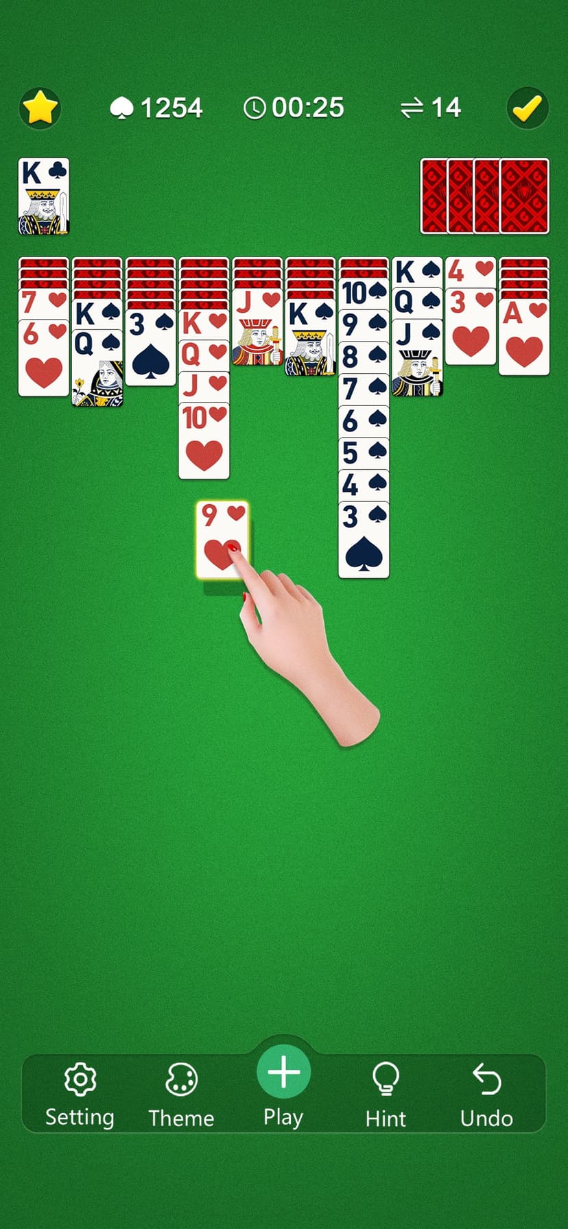 Classic Spider Solitaire Mania screenshot 1 - screenshot