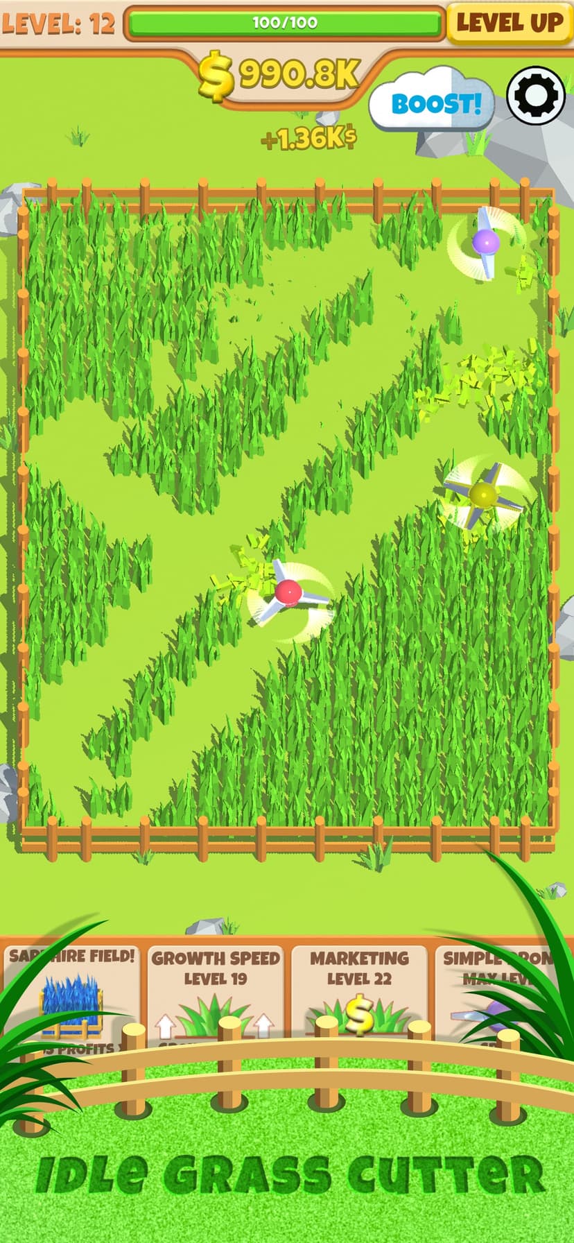 Idle Grass Cutter screenshot 2 - screenshot
