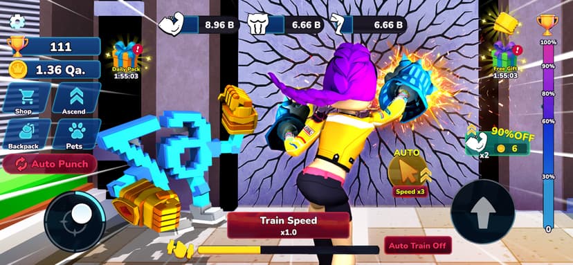 Brainzot Punch Wall Simulator screenshot 3 - screenshot