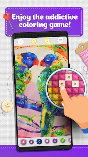 Cross Stitch Coloring Art screenshot 1 - screenshot