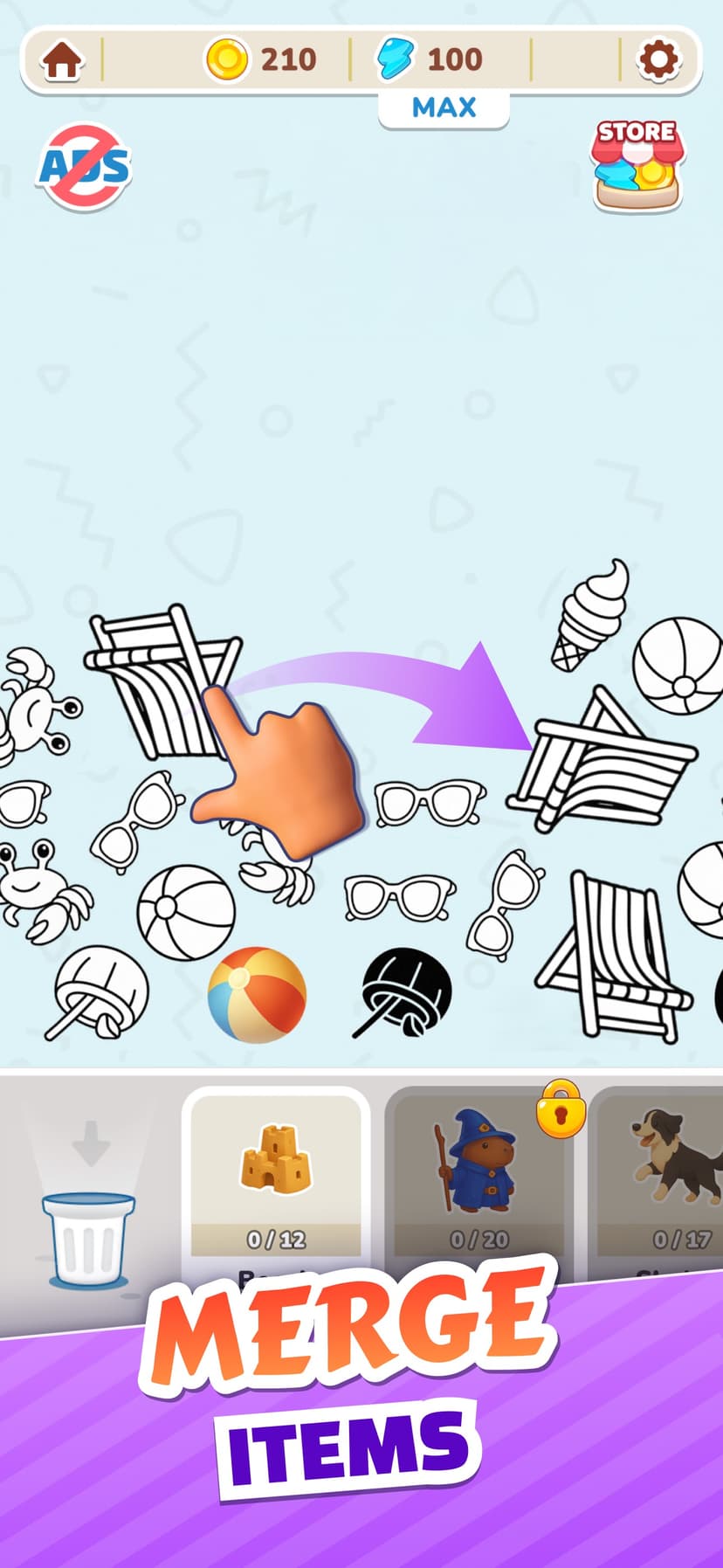 Capybara Puzzle: Sticker Merge screenshot 2 - screenshot