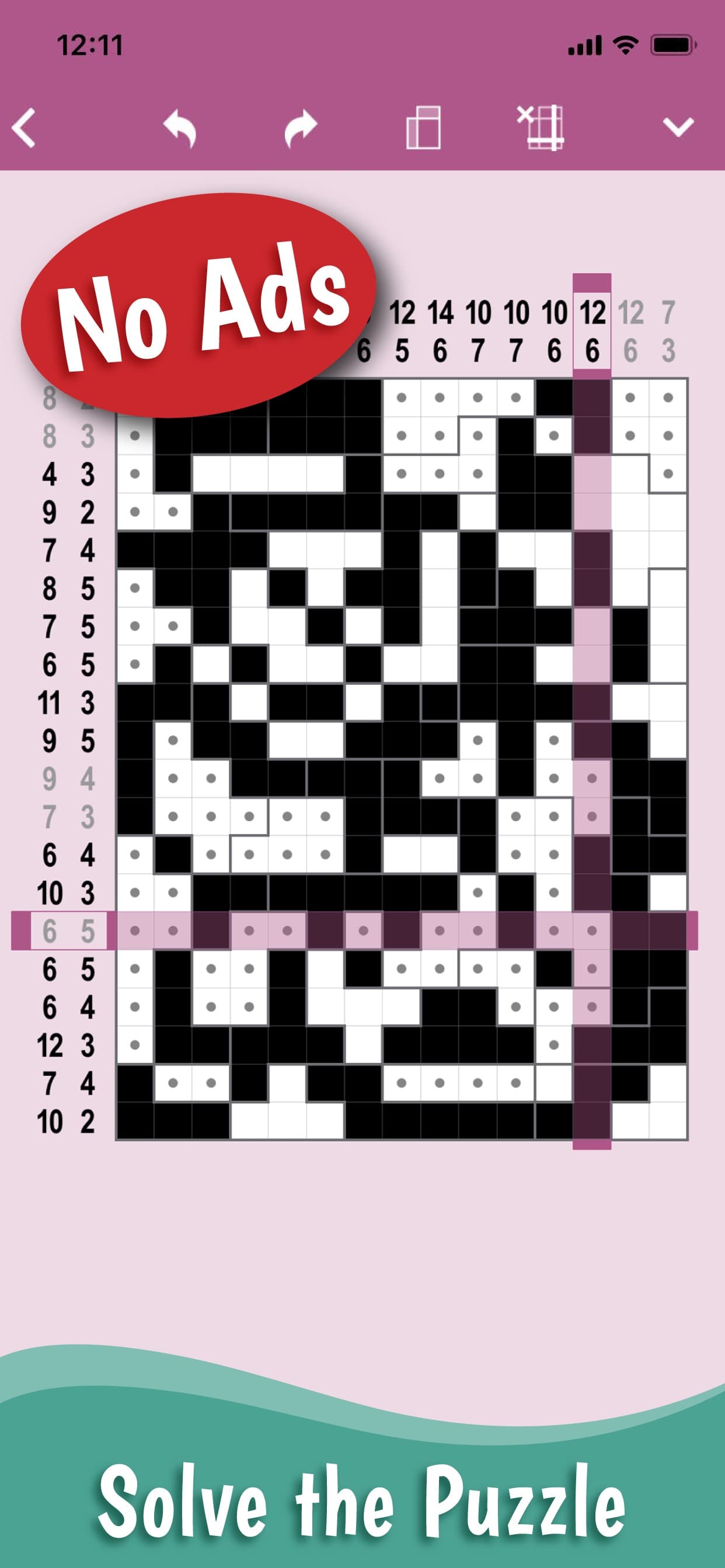 Cross-a-Pix: Nonogram Crosses screenshot 1 - screenshot