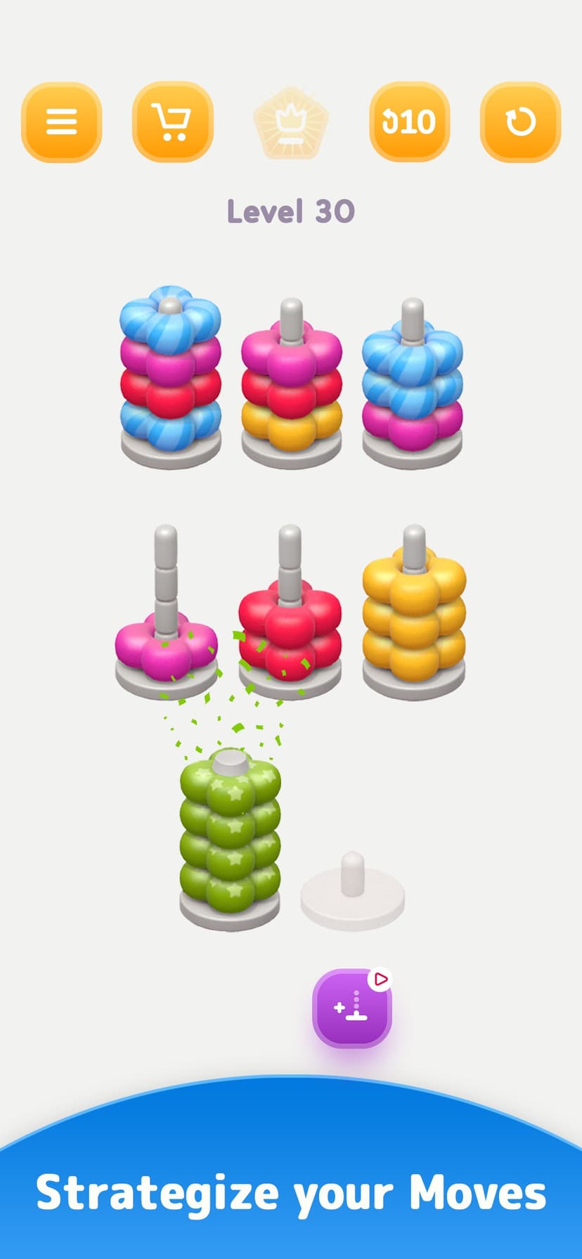 Color Sort 3D — Hoop Puzzle screenshot 2 - screenshot