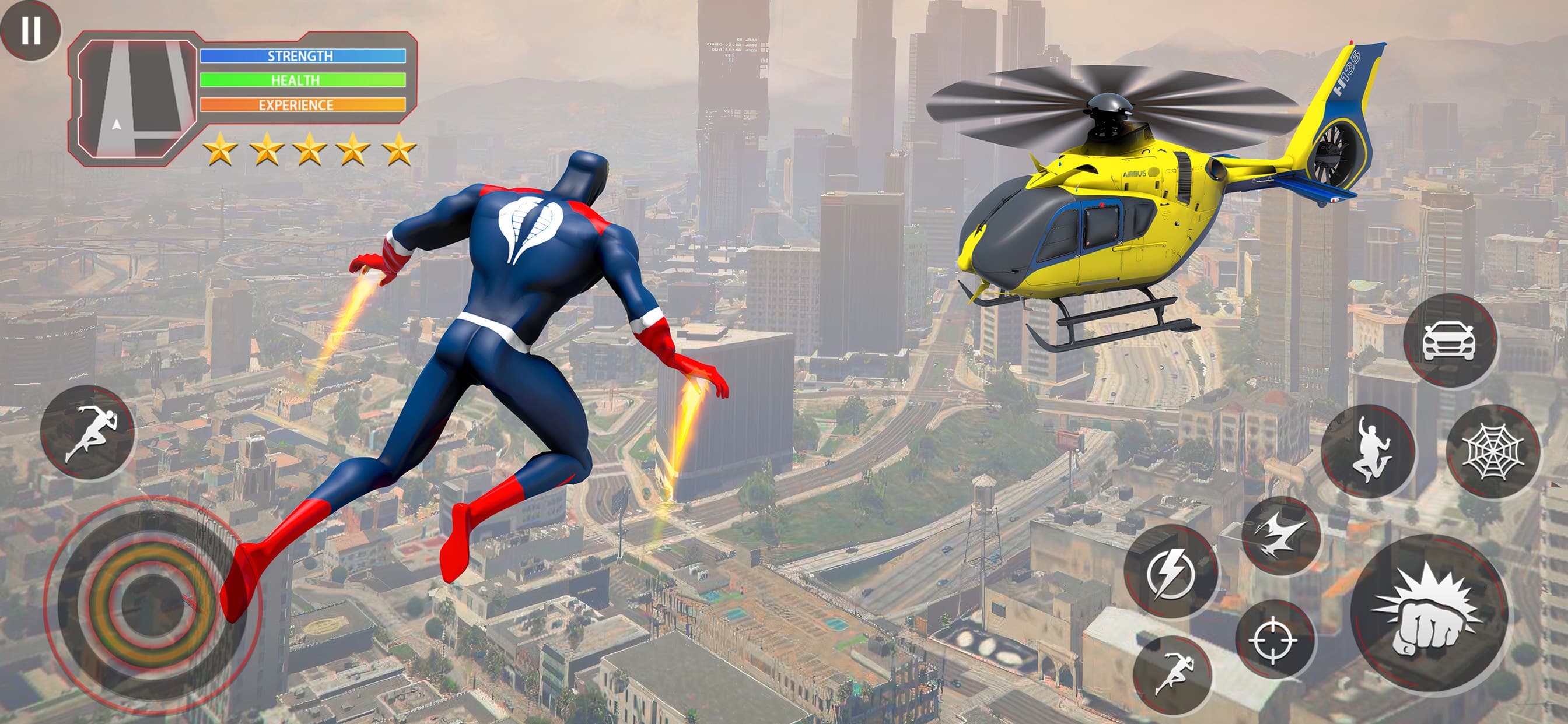 Fly Spider Rope Hero Man Games screenshot 4 - screenshot