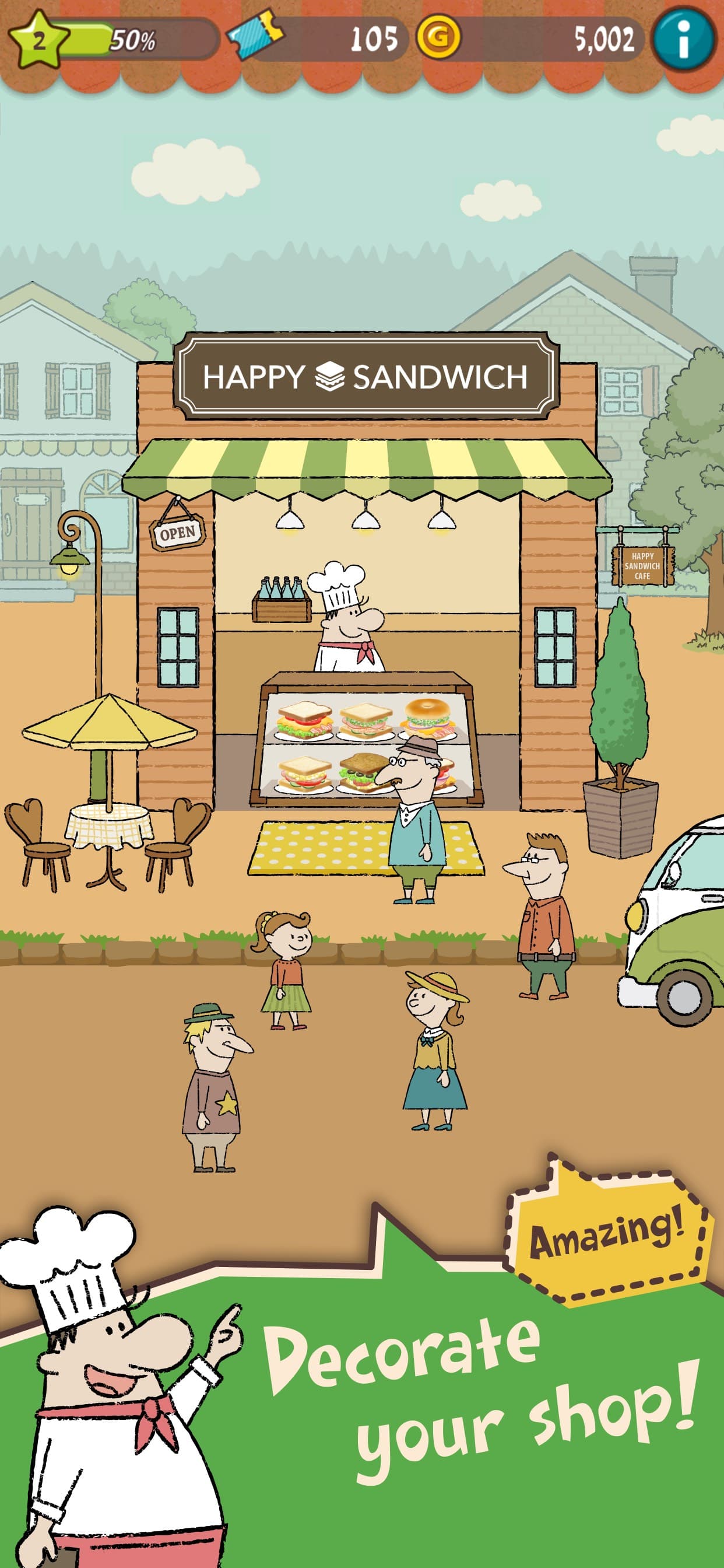 Happy Sandwich Cafe screenshot 5 - screenshot