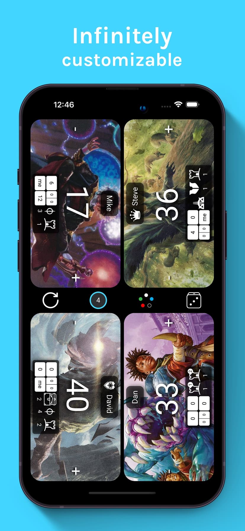 Lifetap Life Counter for MTG screenshot 1 - screenshot