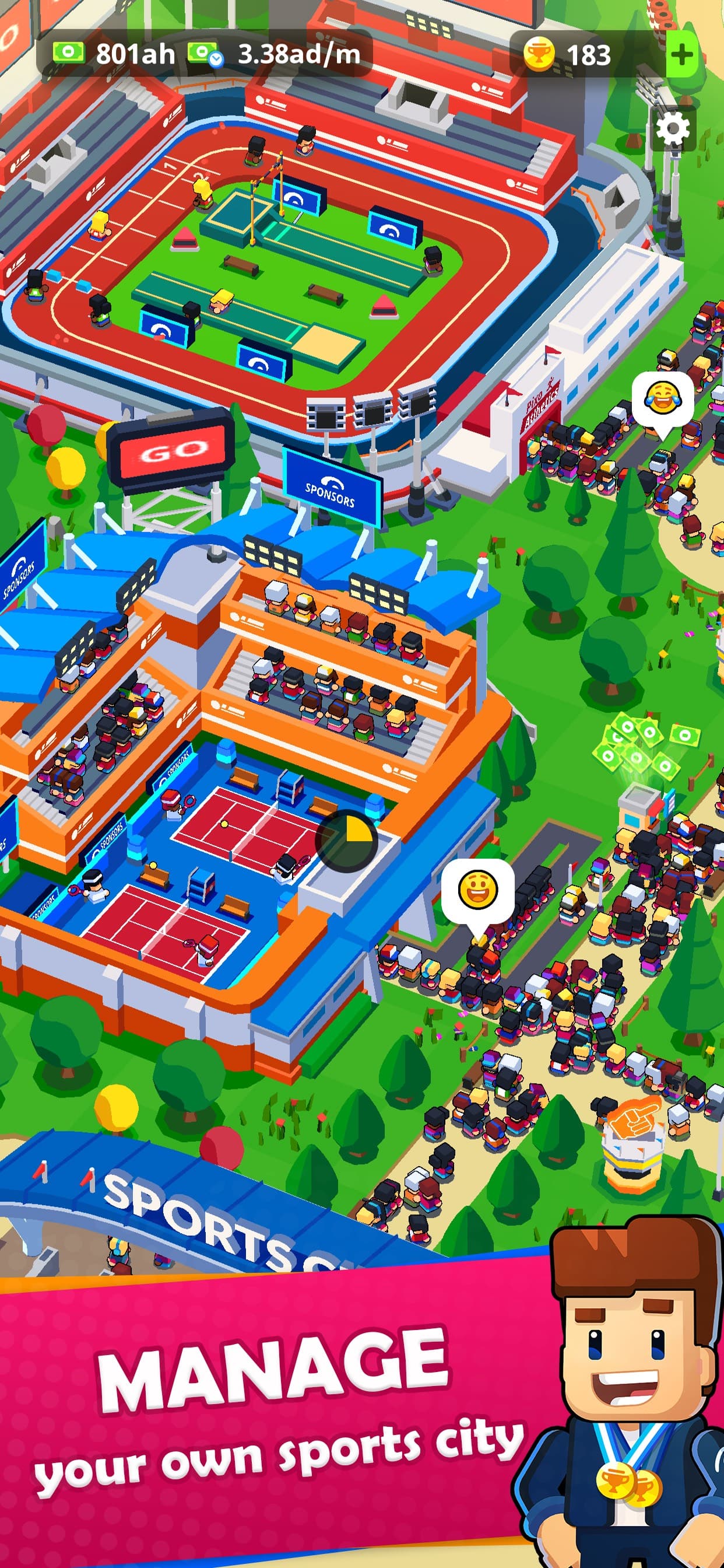Sports City Tycoon: Idle Game screenshot 1 - screenshot