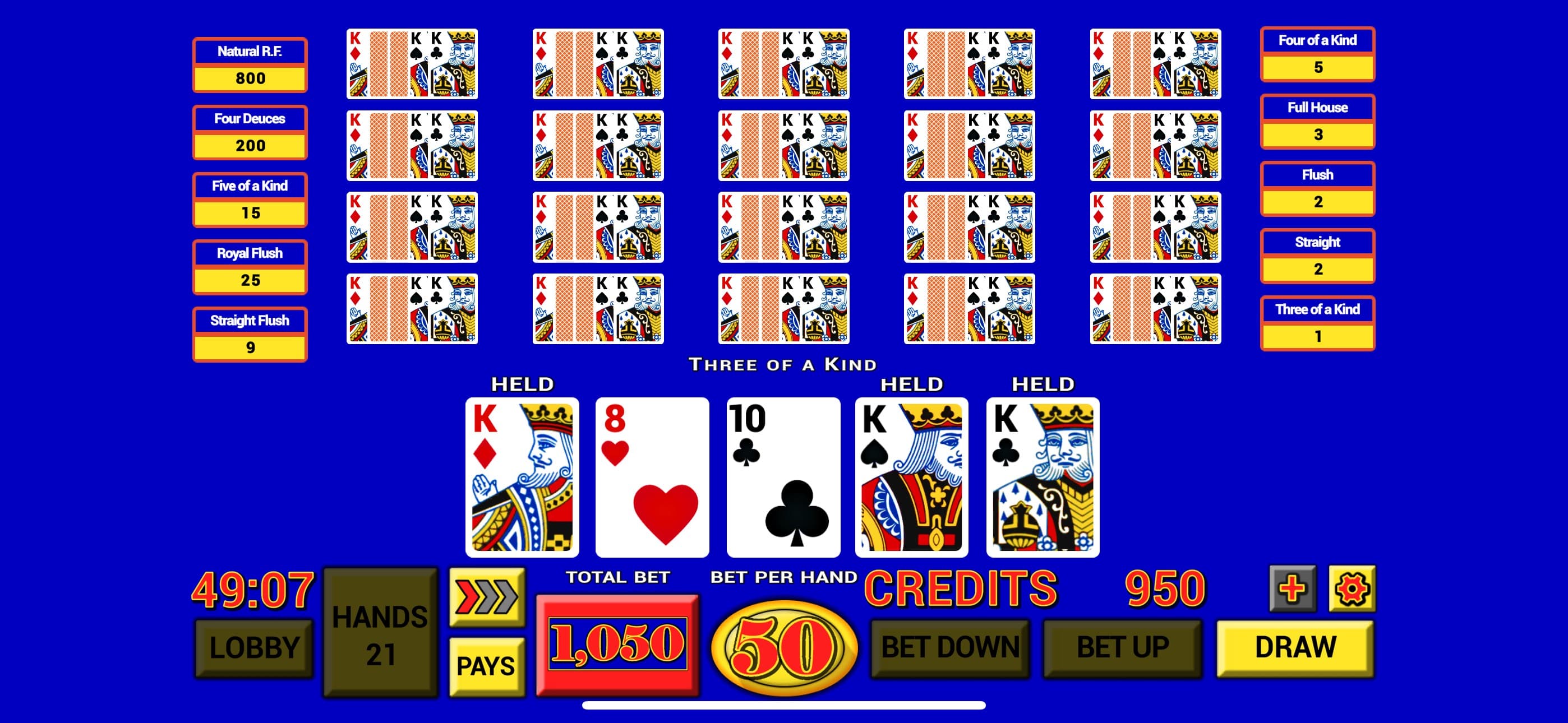 Video Poker Casino Classic screenshot 3 - screenshot