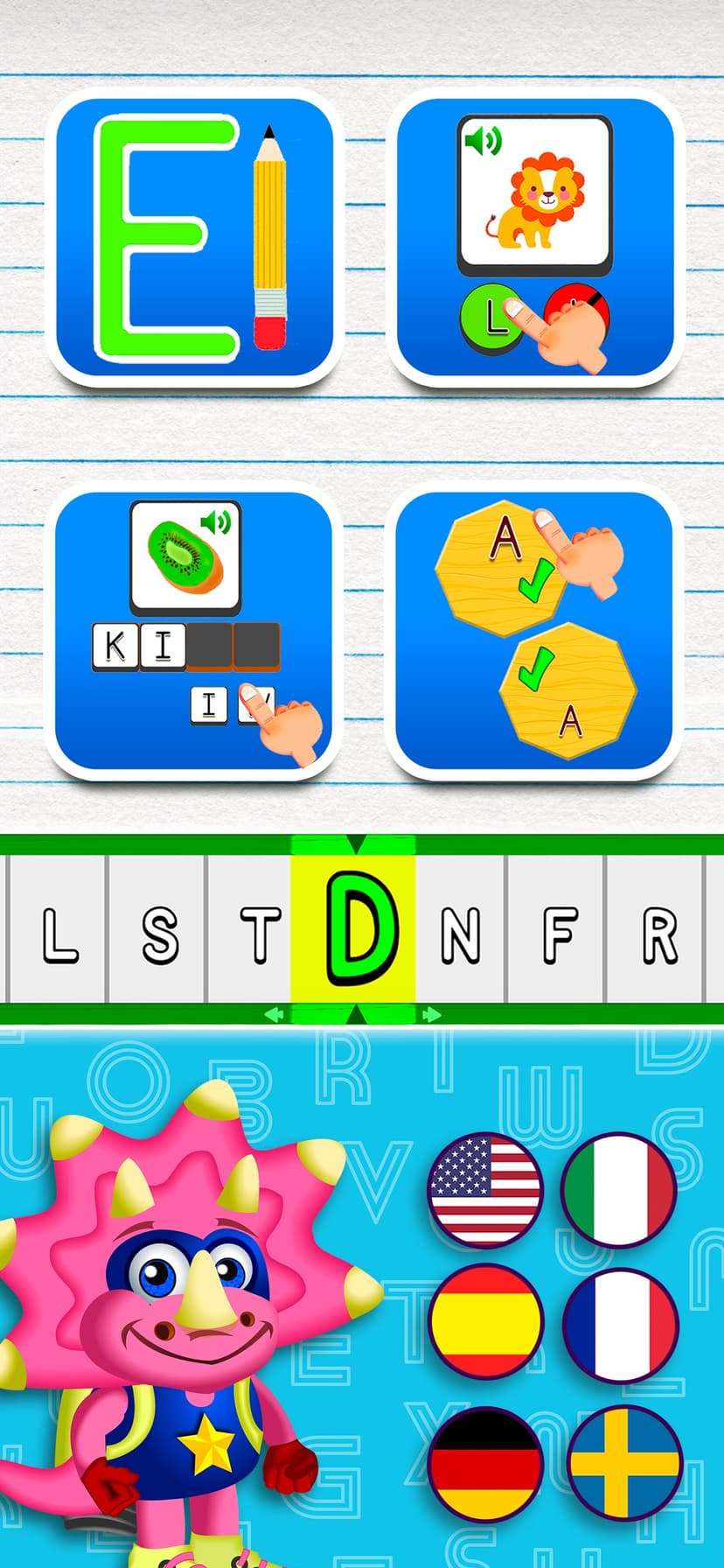 Kids Reading Games: ABC Dinos screenshot 8 - screenshot