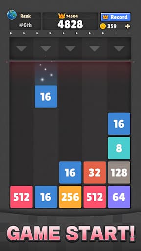 Drop The Number® : Merge Game screenshot 1 - screenshot