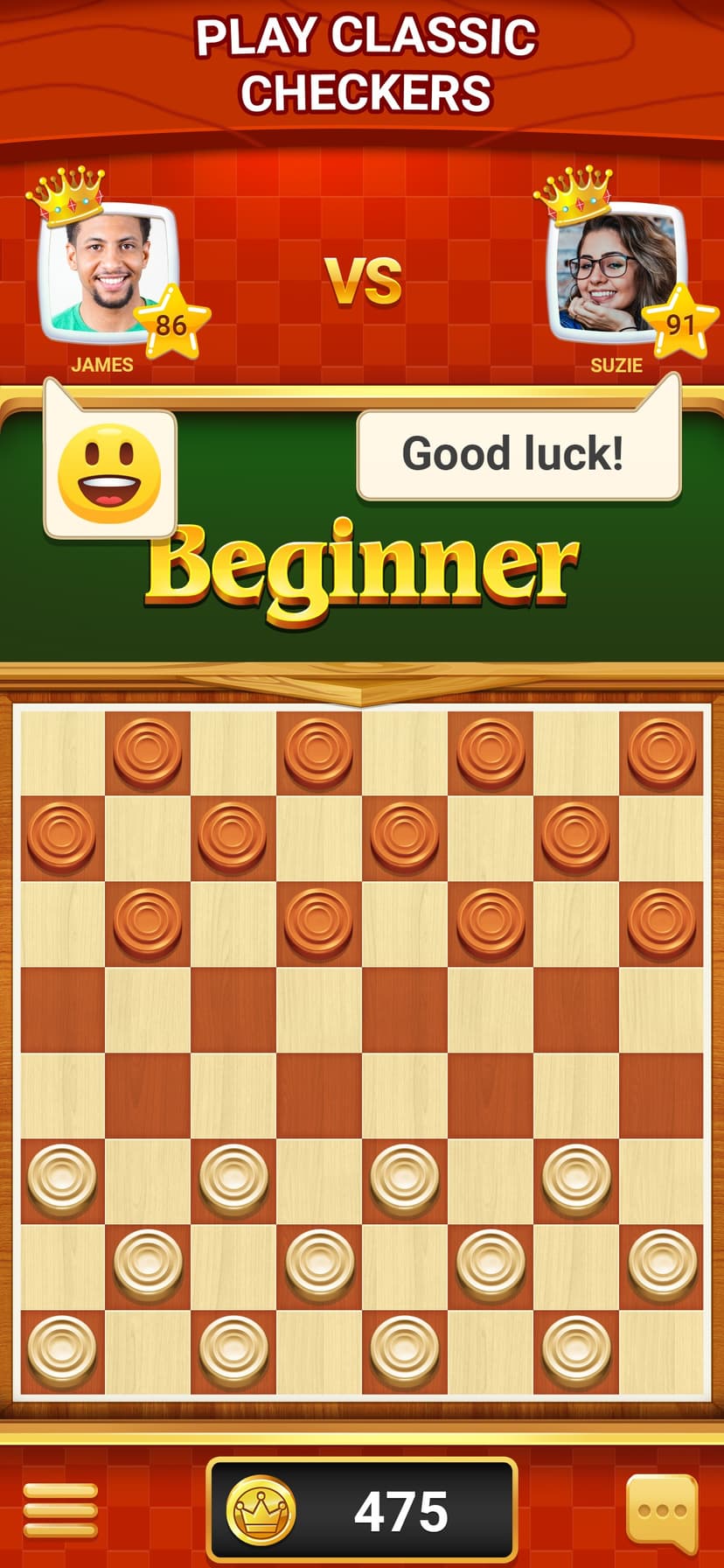 Checkers - Online & Offline screenshot 1 - screenshot