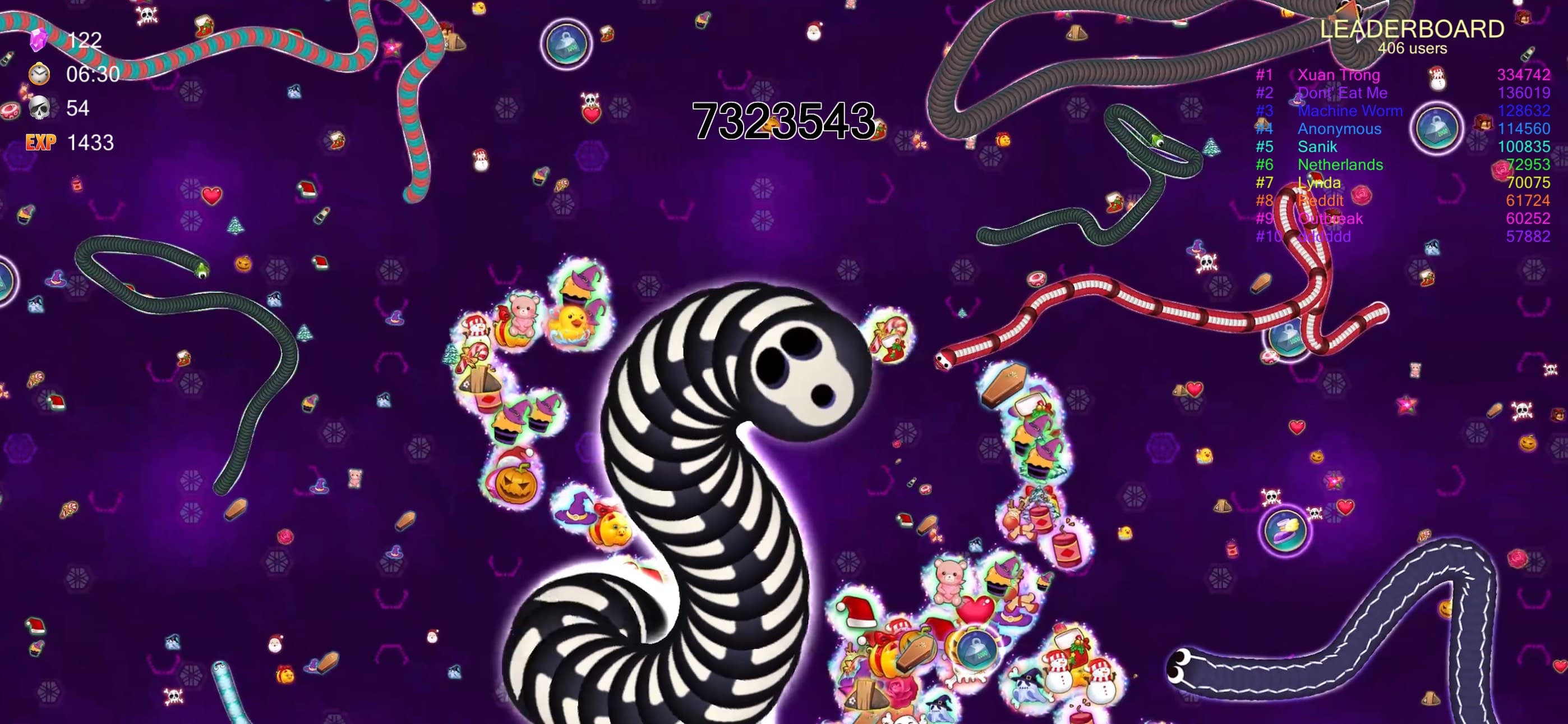 Worm.io - Snake & Worm IO Game screenshot 4 - screenshot