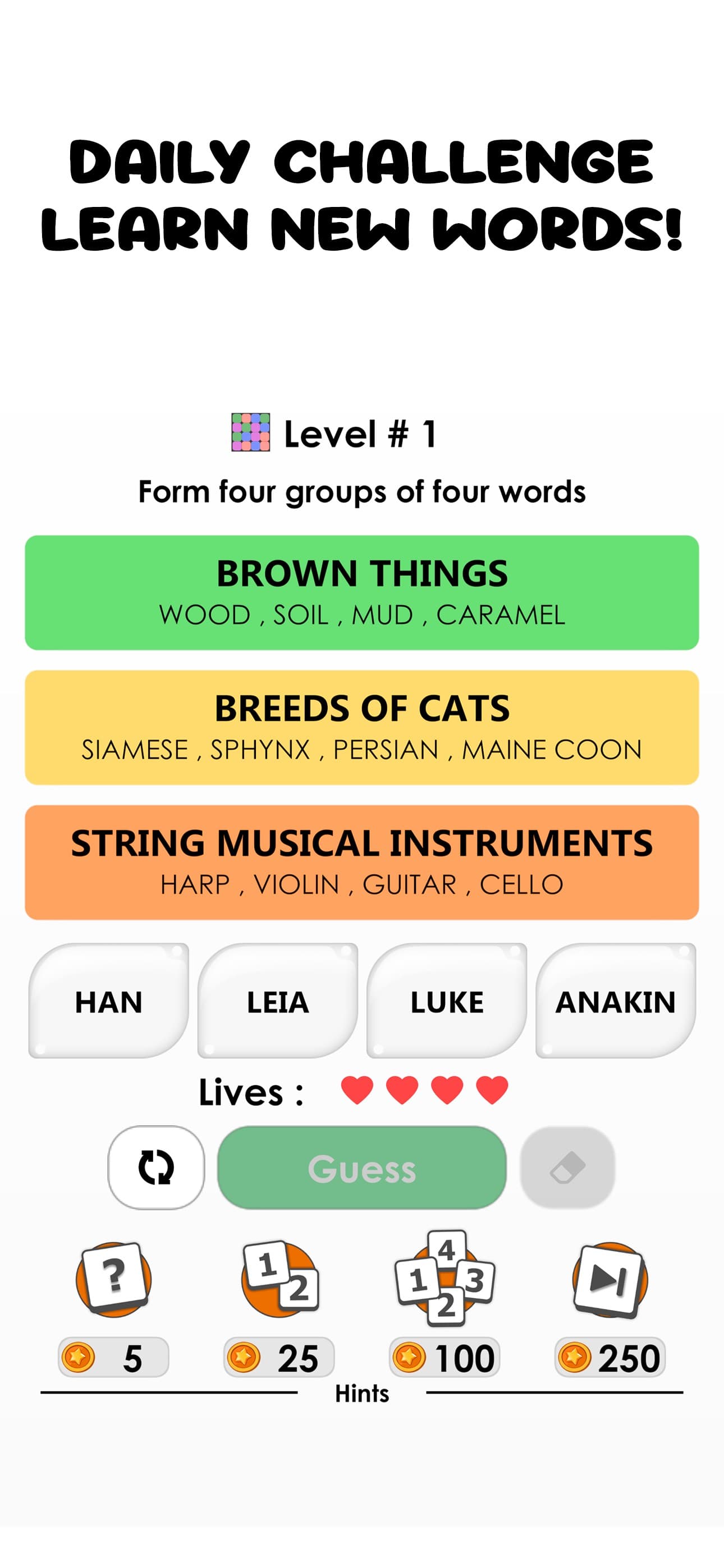 Words - Connections Word Game screenshot 3 - screenshot