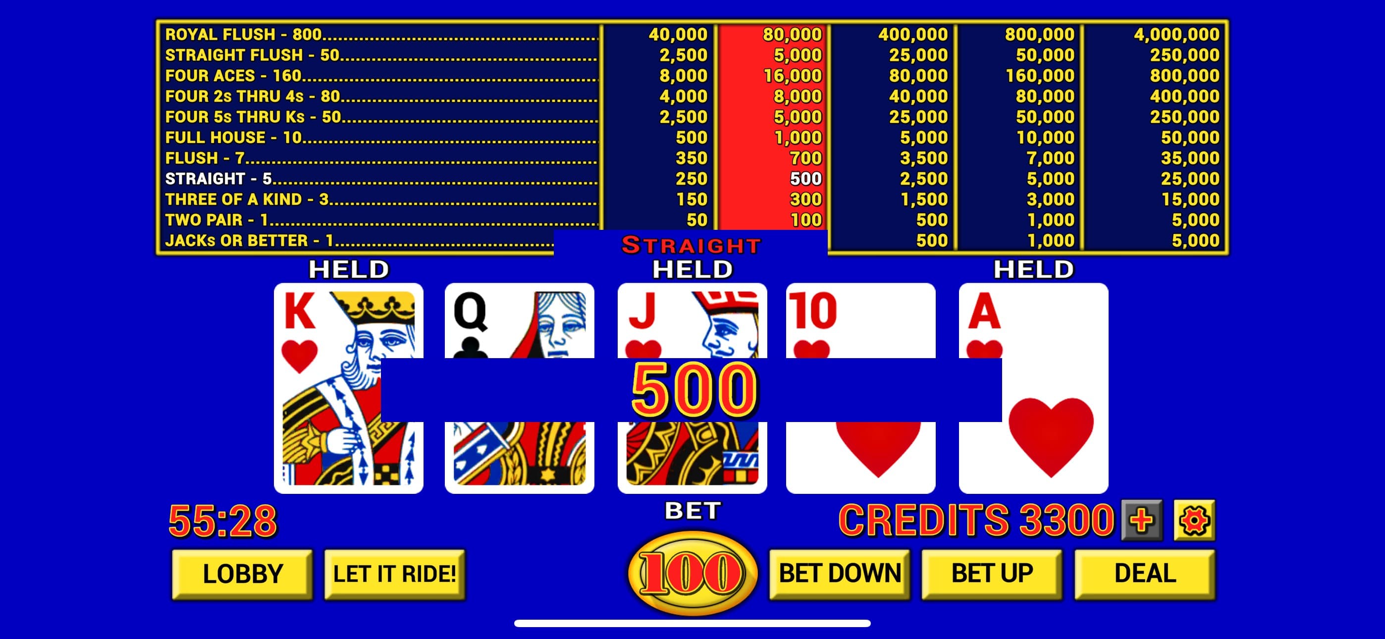 Video Poker Casino Classic screenshot 1 - screenshot