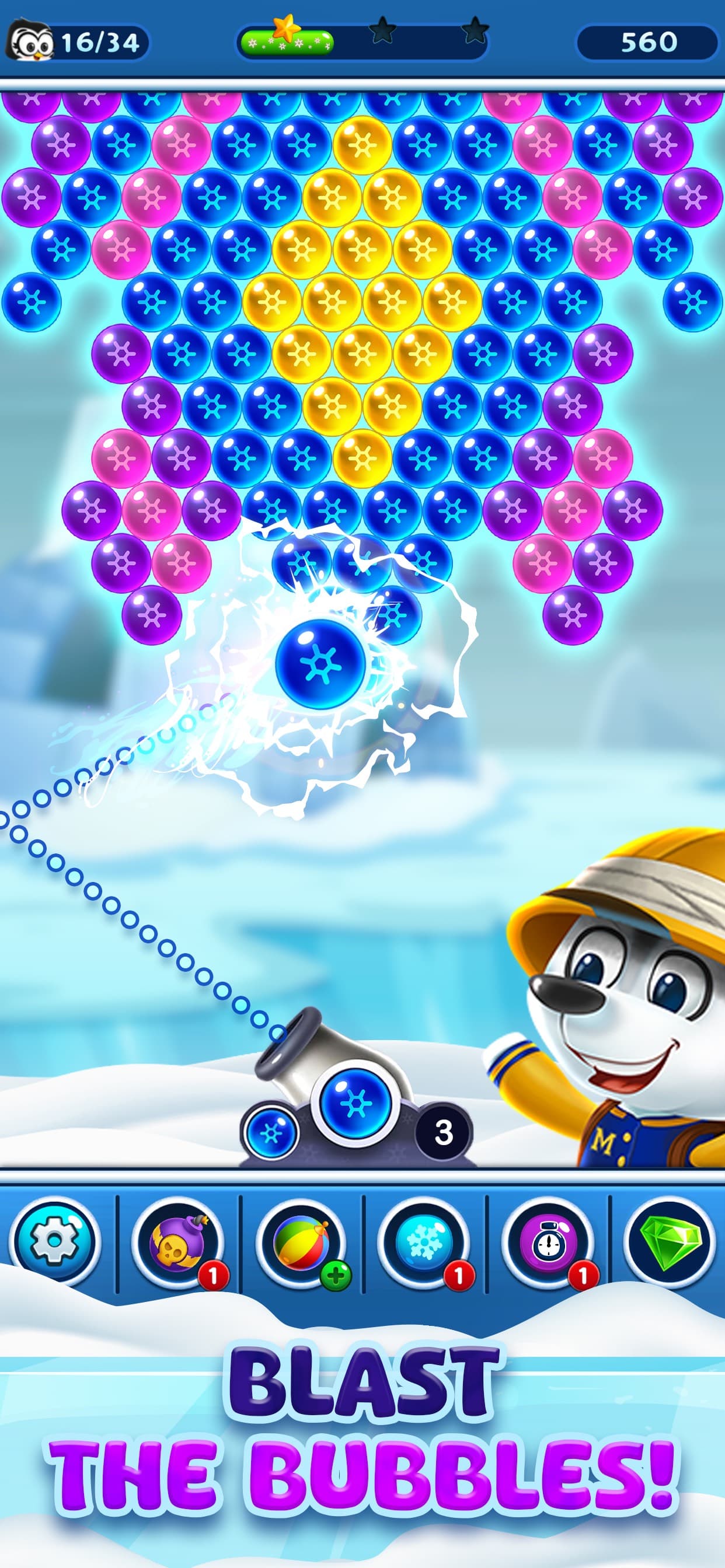 Bubble Shooter: Frozen Pop screenshot 1 - screenshot