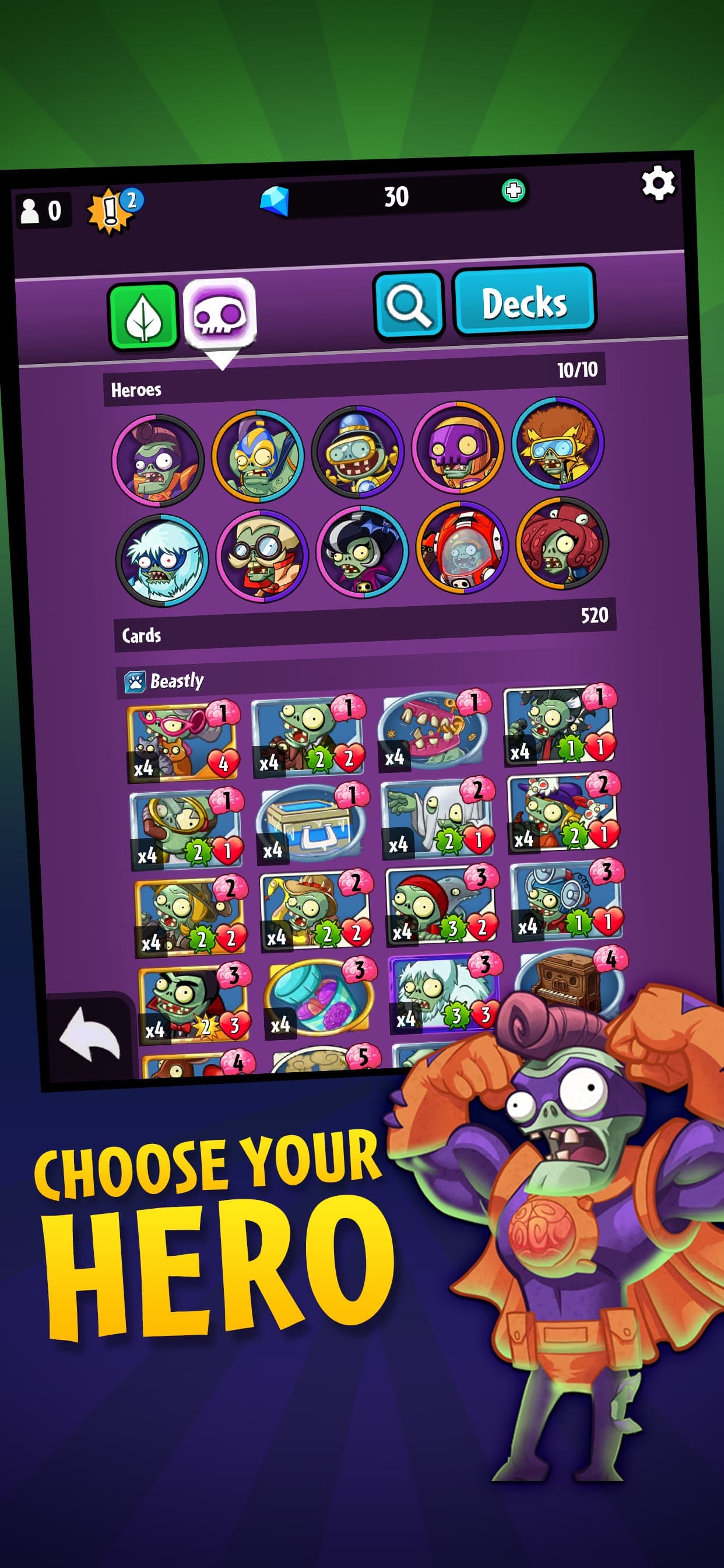 Plants vs. Zombies™ Heroes screenshot 2 - screenshot