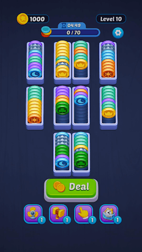 Stack N Pop: Coin Sort Puzzle screenshot 2 - screenshot