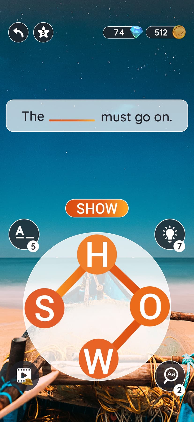 Quotescapes: Word Game screenshot 1 - screenshot