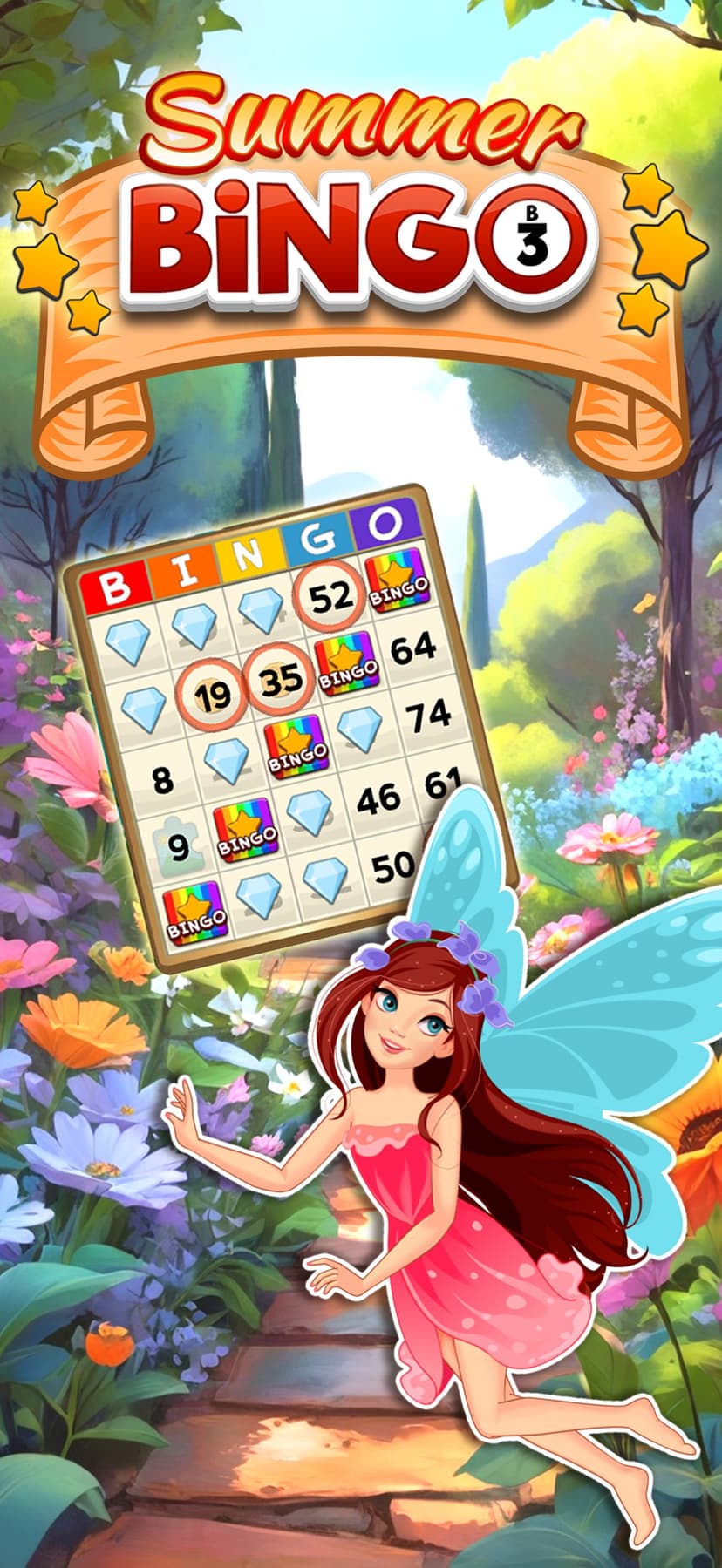 Bingo game Quest Summer Garden screenshot 1 - screenshot