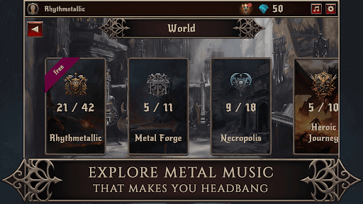 Rhythmetallic: Rock Guitar Tap screenshot 3 - screenshot
