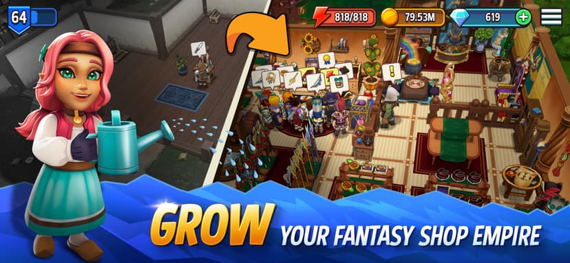 Shop Titans: Crafting Tycoon screenshot 1 - screenshot