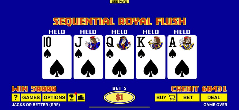 The Classic Video Poker screenshot 1 - screenshot