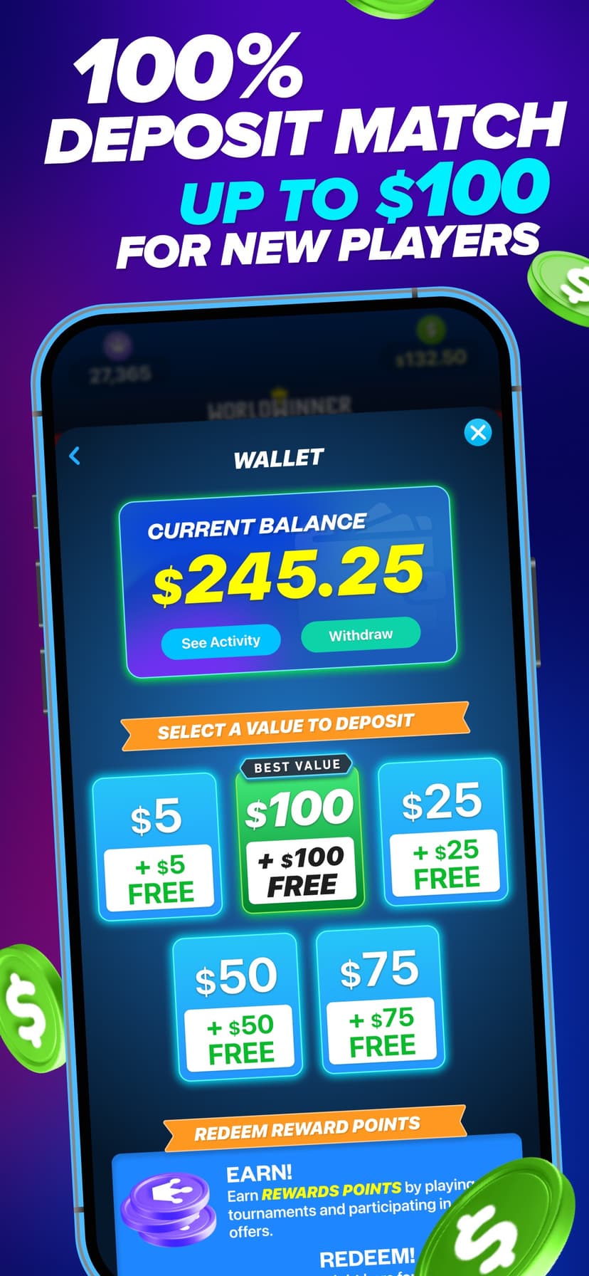 WorldWinner: Play for Cash screenshot 4 - screenshot