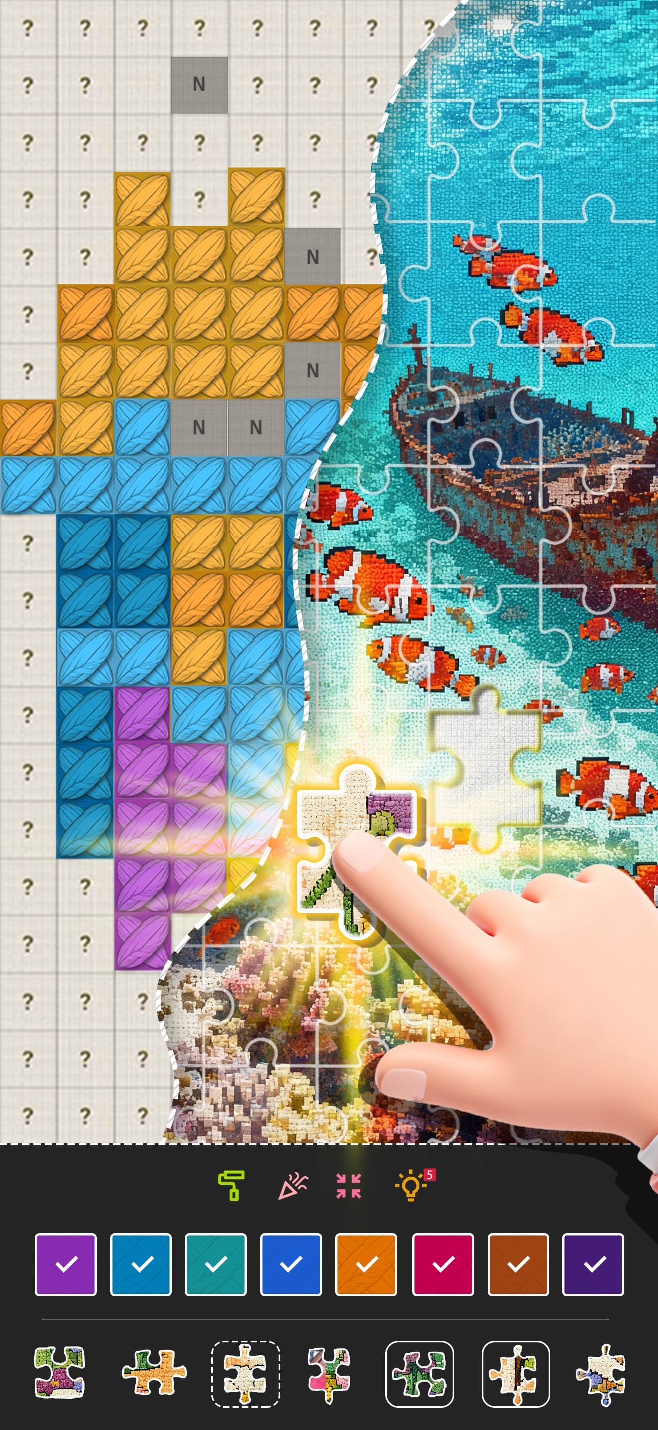 Jigsaw & Cross Stitch screenshot 2 - screenshot
