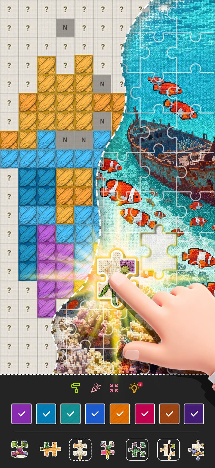 Jigsaw & Cross Stitch screenshot 2 - screenshot