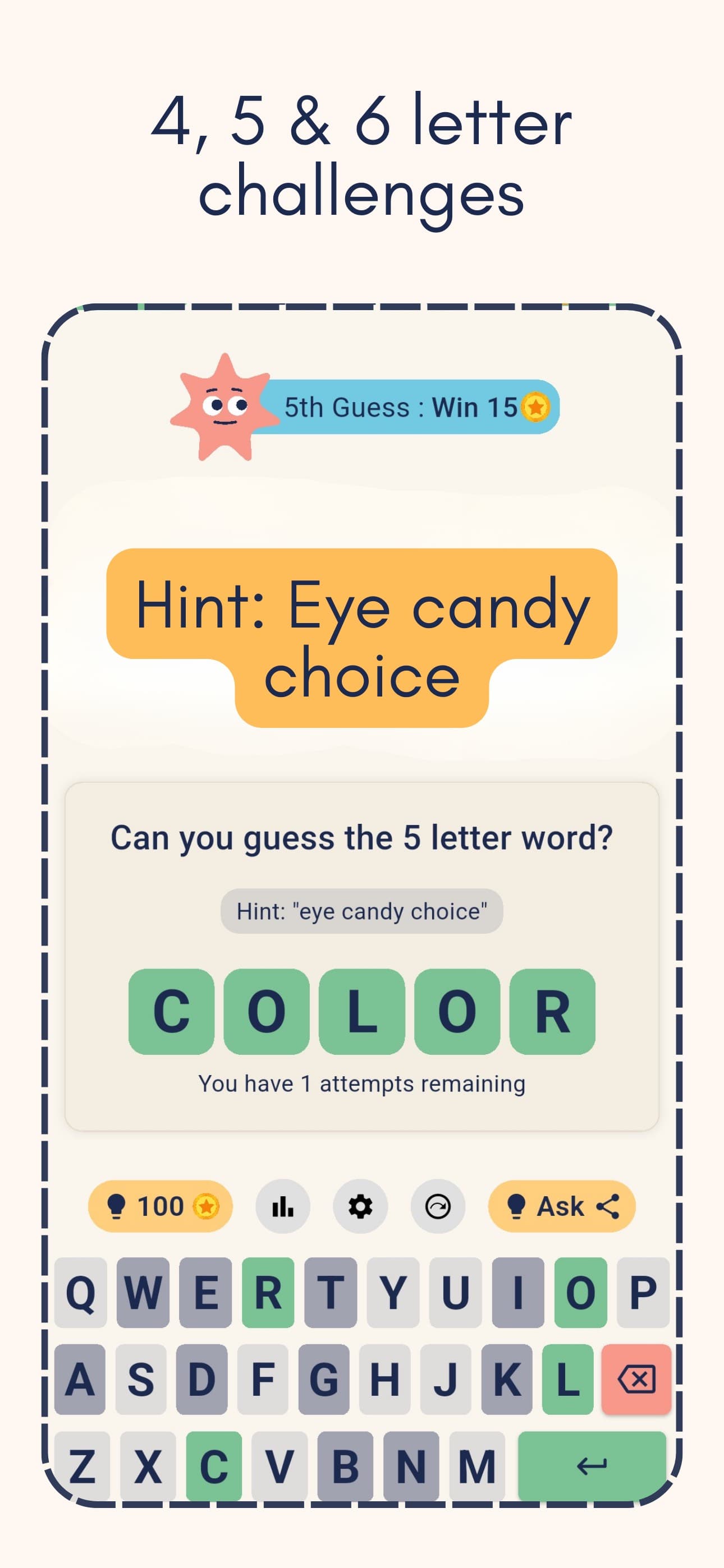 WordLeague Daily Riddle Puzzle screenshot 1 - screenshot