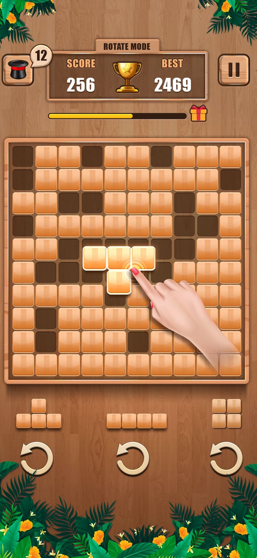 Wooden 100 Block Puzzle Game screenshot 2 - screenshot
