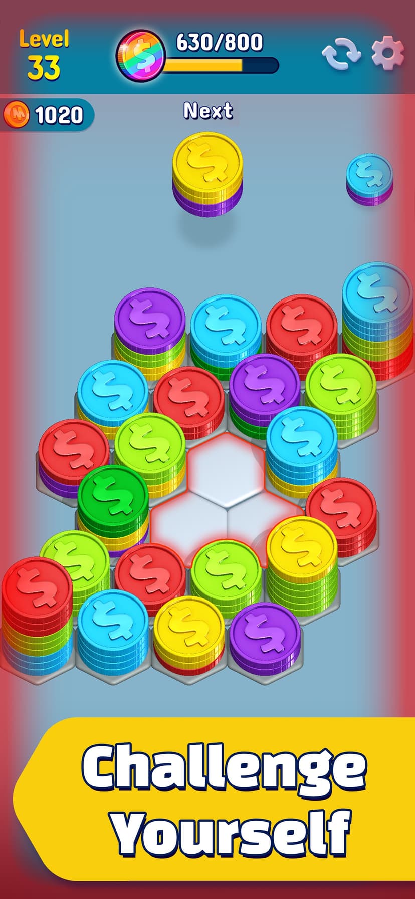 HexaCoin Harmony - Merge Tiles screenshot 5 - screenshot