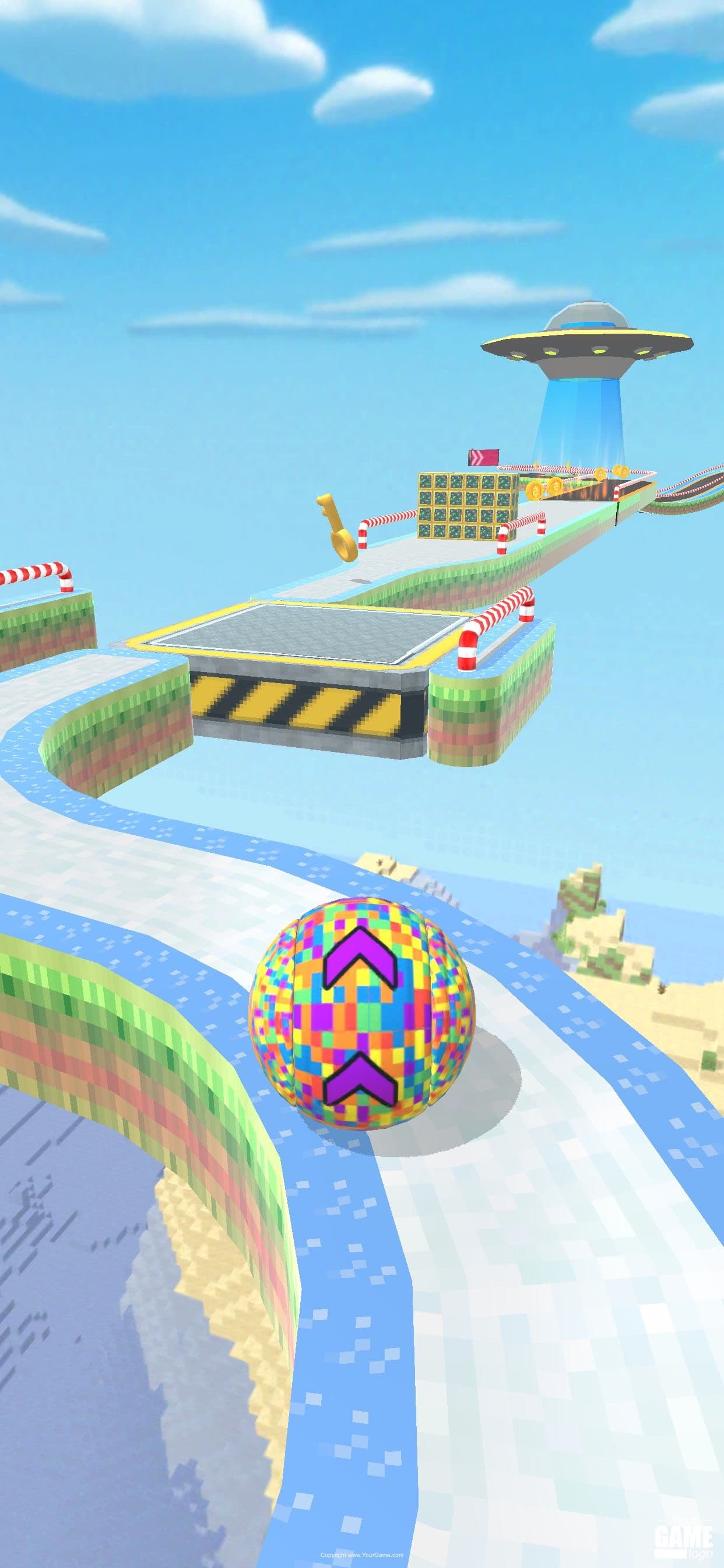 Fly Ball: Sky Parkour screenshot 6 - screenshot