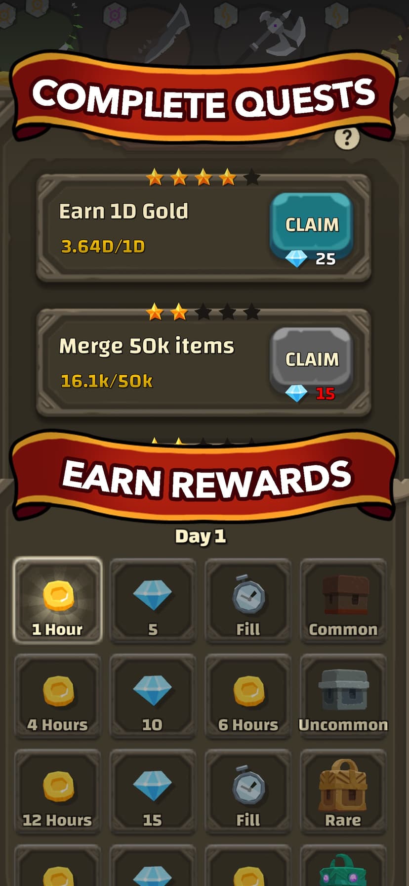 Blacksmith - Merge Idle RPG screenshot 5 - screenshot