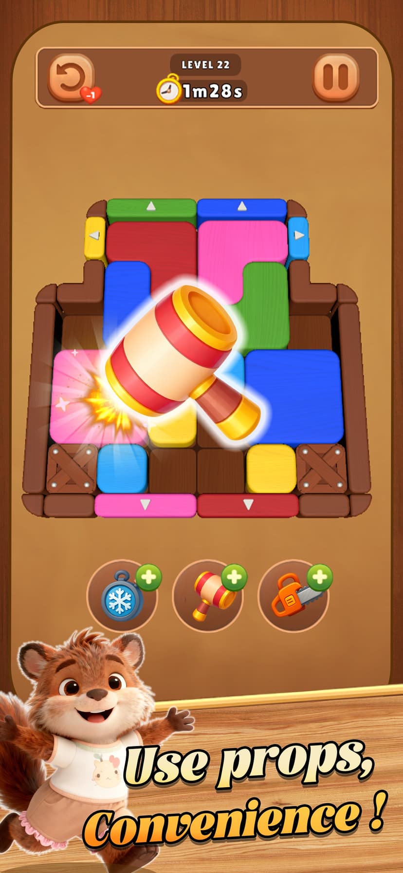 Wood Out:Color Block Jam screenshot 1 - screenshot