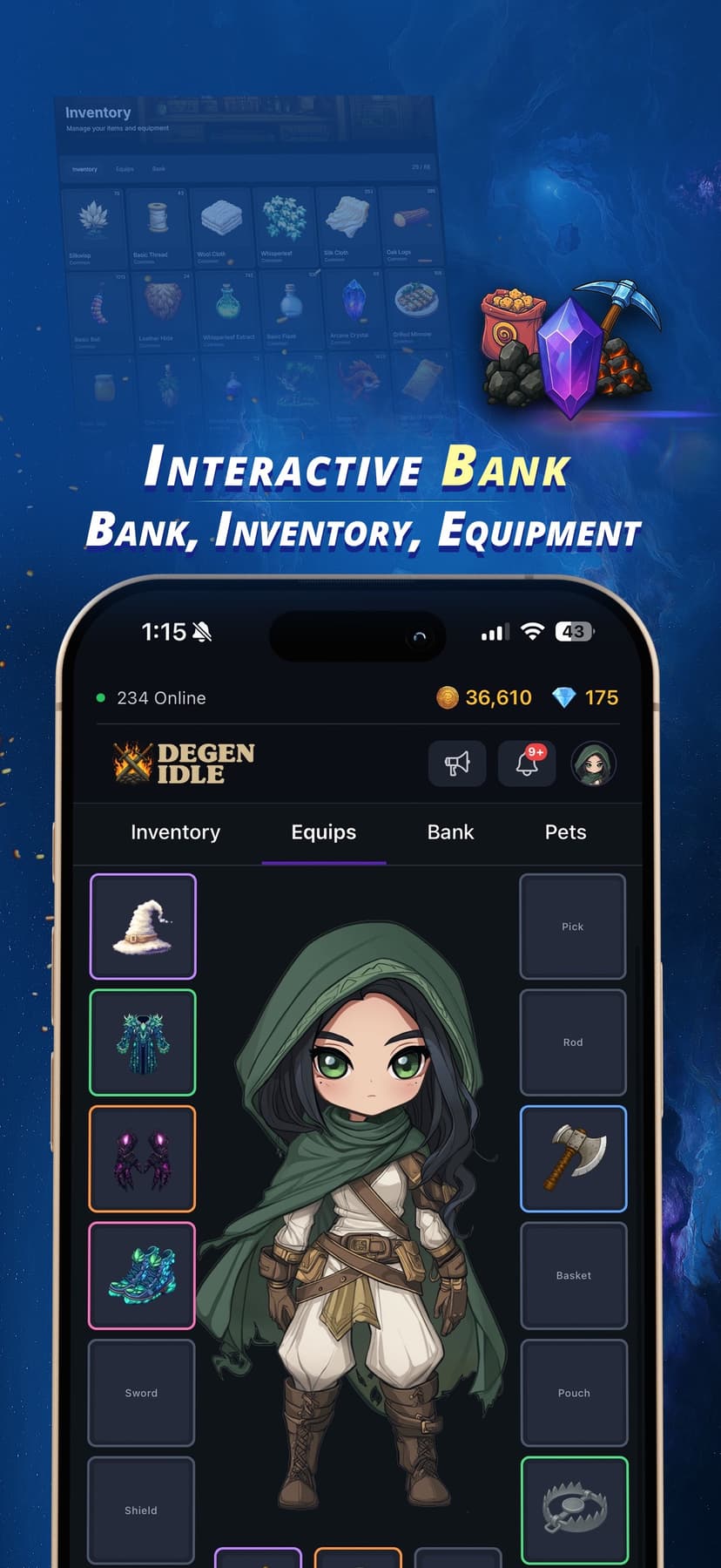 Degen Idle: Dungeon RPG screenshot 4 - screenshot
