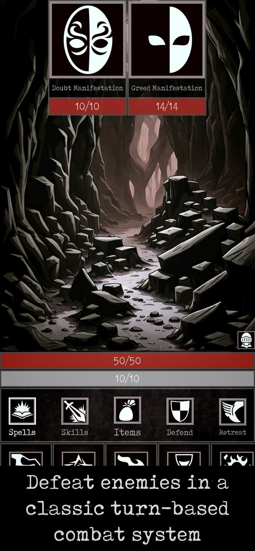 Grim Quest - Old School RPG screenshot 2 - screenshot