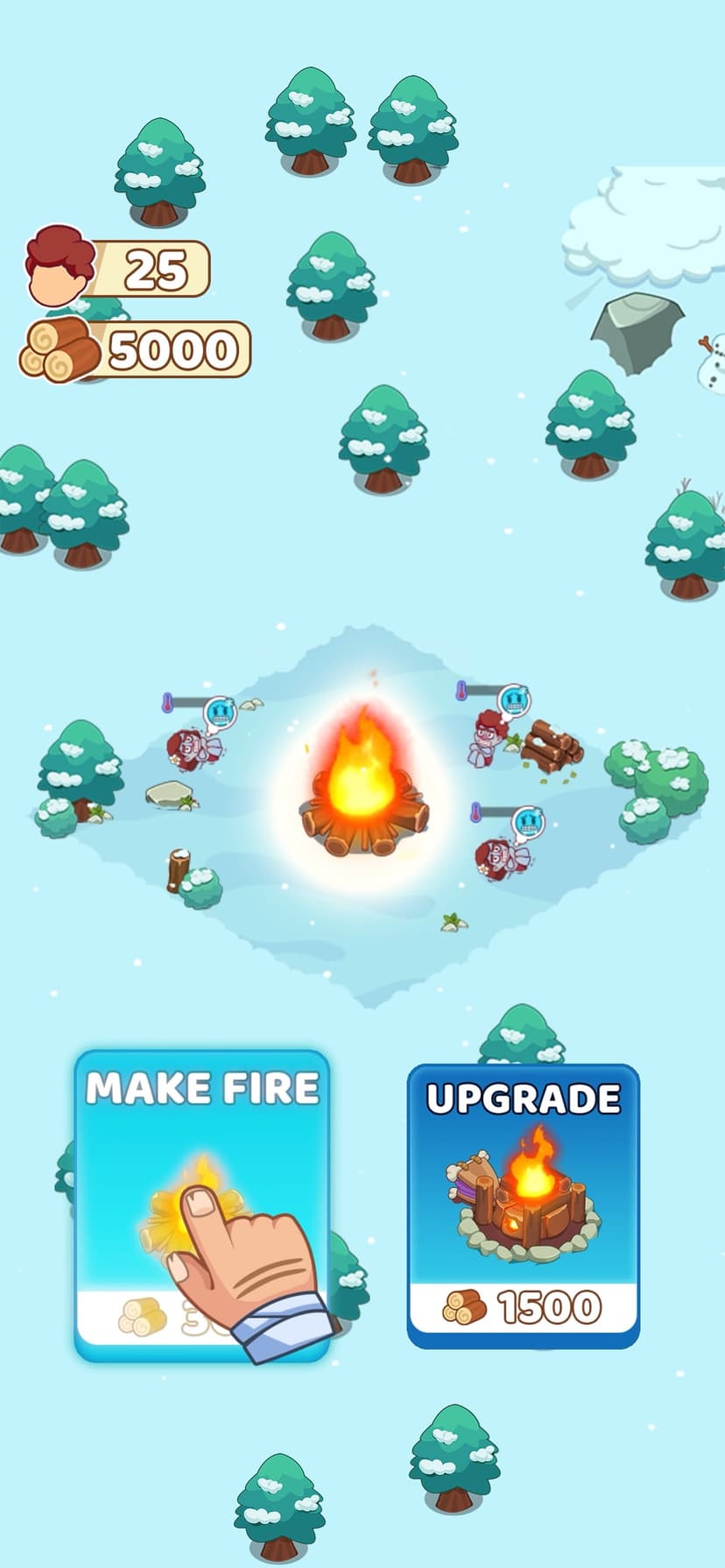 Icy Village: Survival Idle screenshot 1 - screenshot