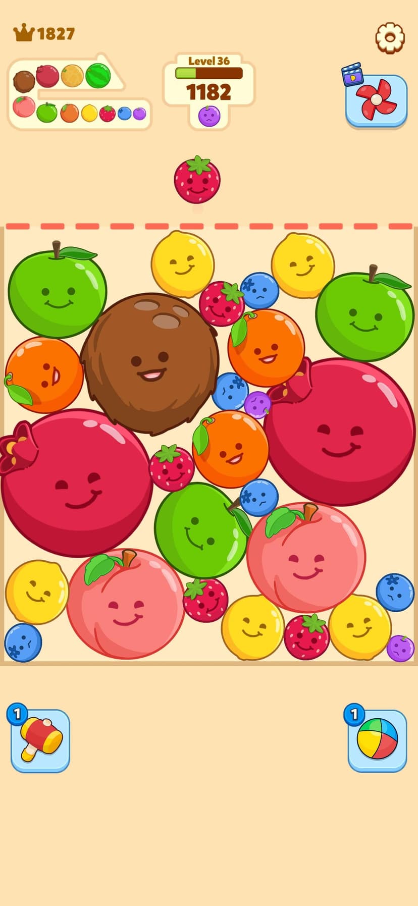 Fruit Merge-Juicy Melon Puzzle screenshot 1 - screenshot