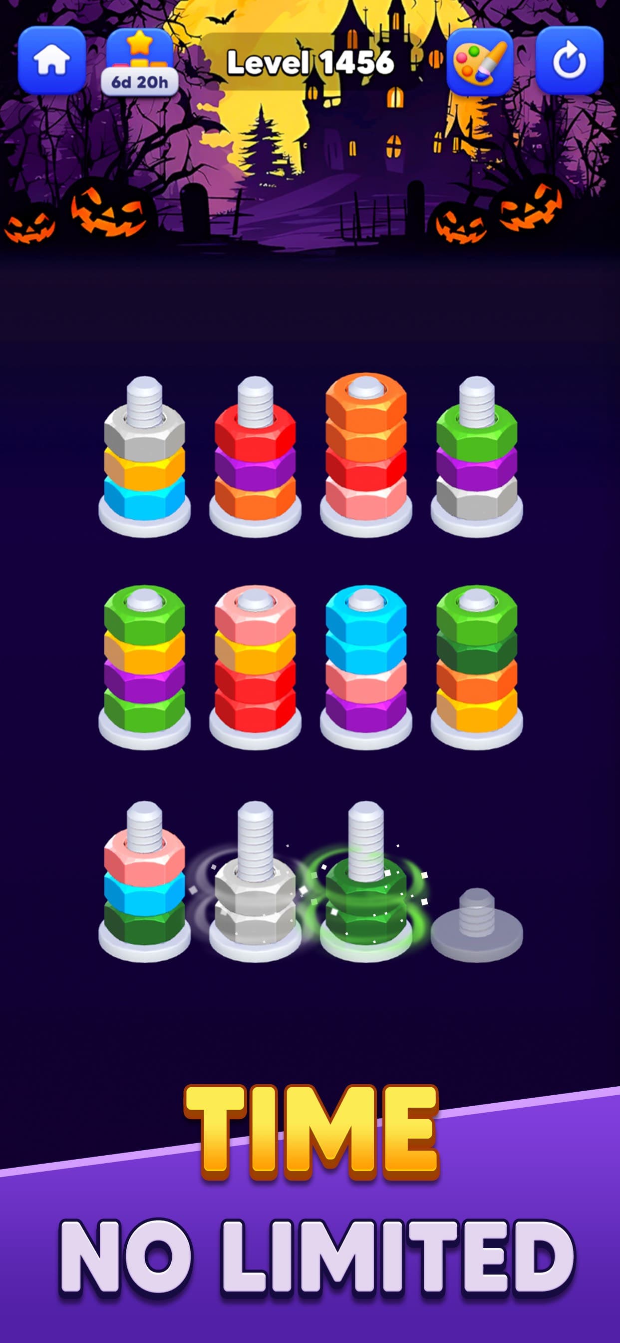 Nut Sort: Color Match Game screenshot 4 - screenshot