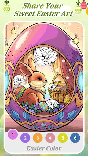 Easter Color by Number Games screenshot 5 - screenshot