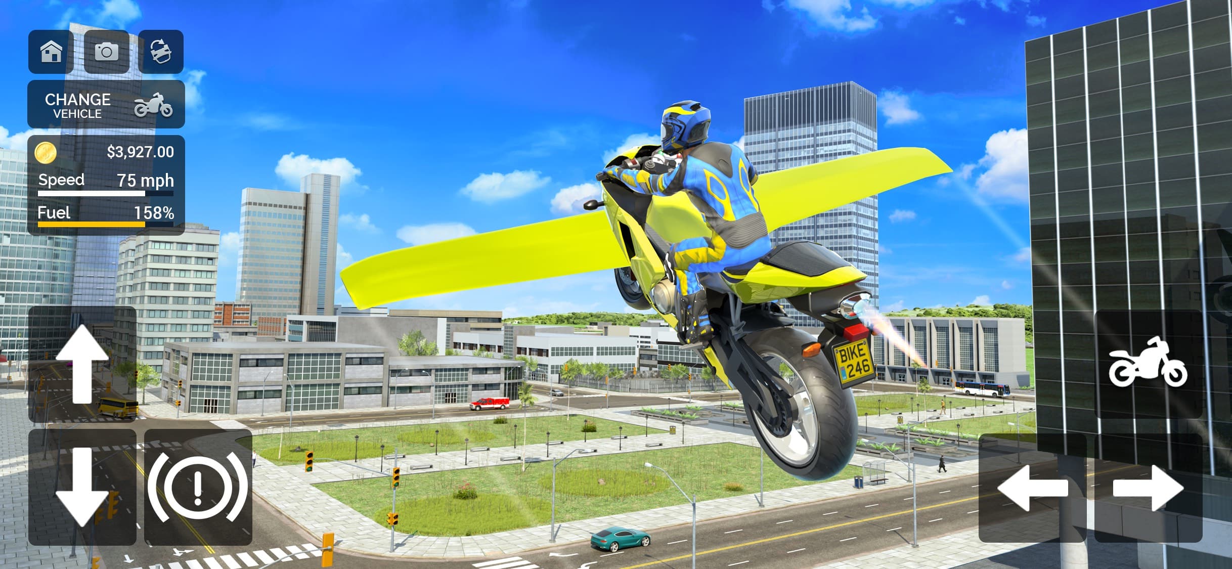 Flying Motorbike Simulator screenshot 2 - screenshot