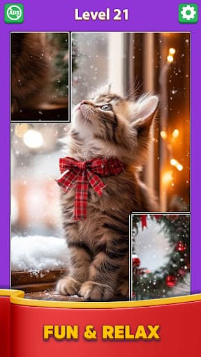 Jigsolitaire Jigsort Puzzle screenshot 1 - screenshot