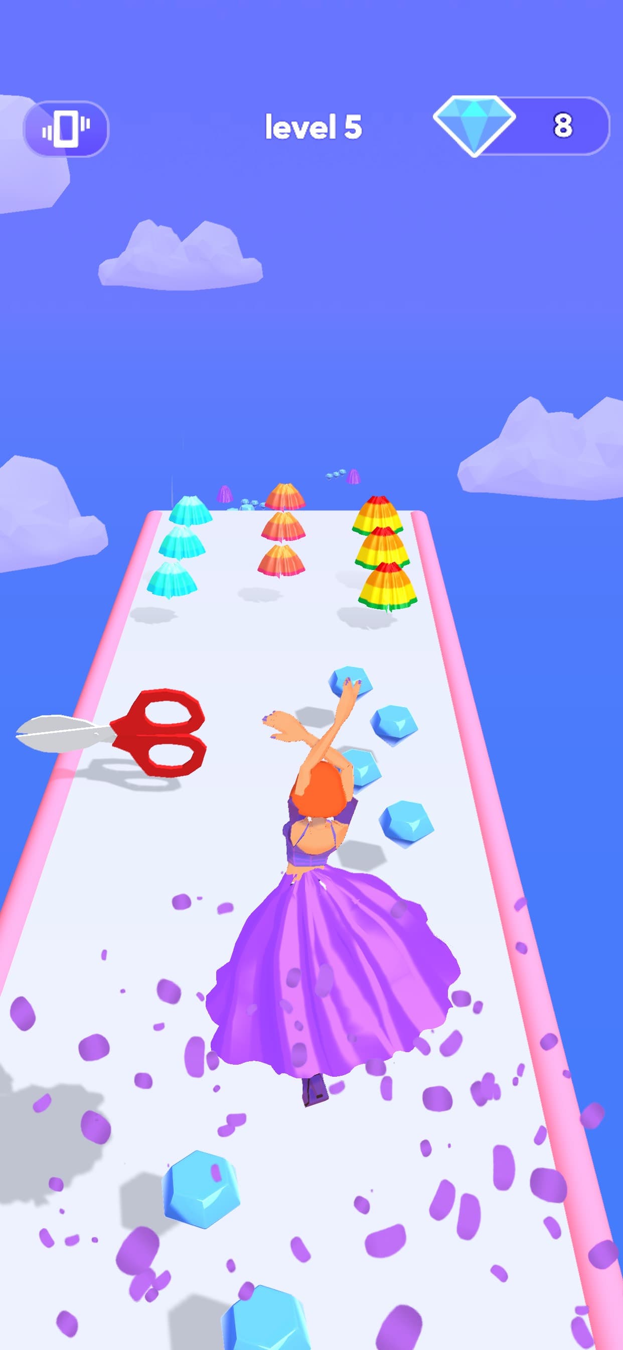 Hover Skirt: stack & dress up screenshot 1 - screenshot