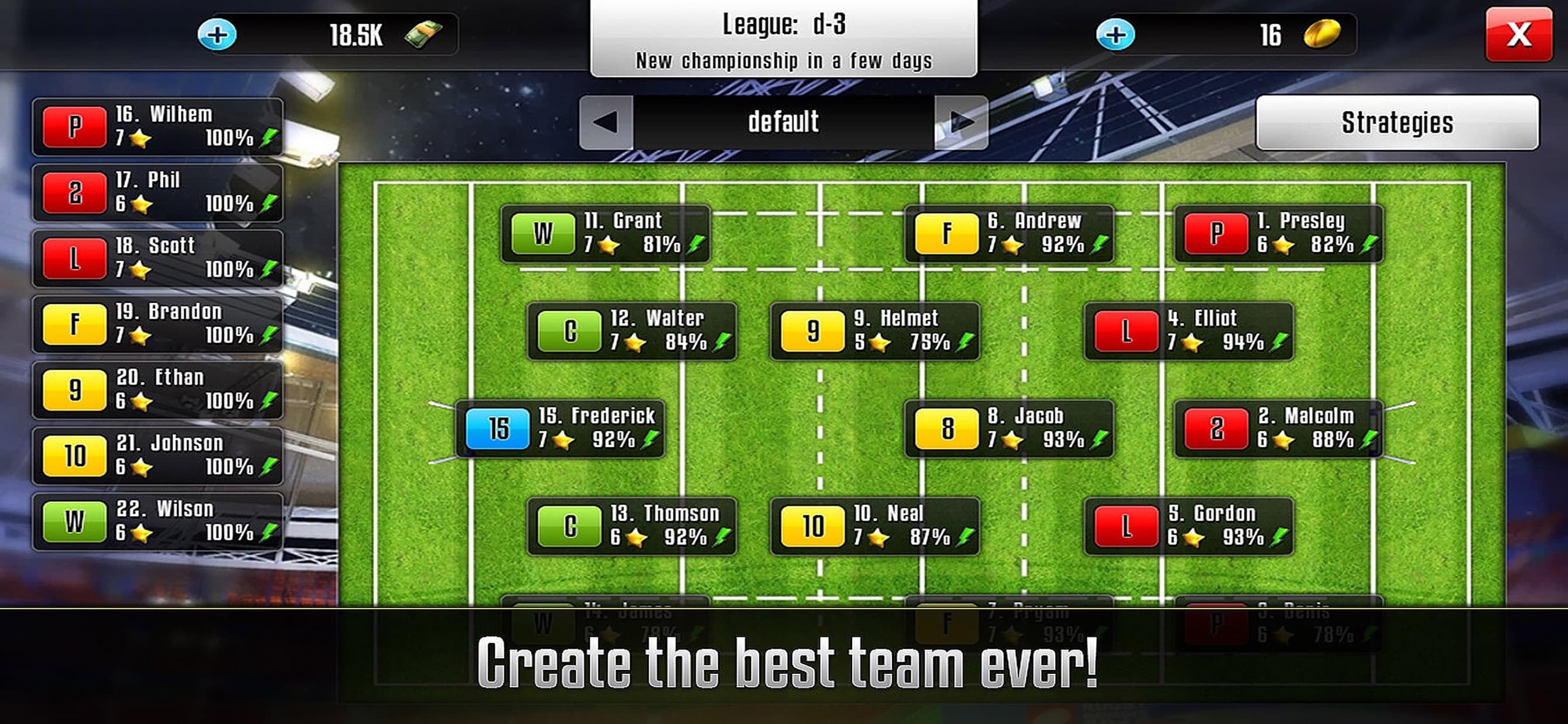 Rugby Manager : Be a manager screenshot 3 - screenshot