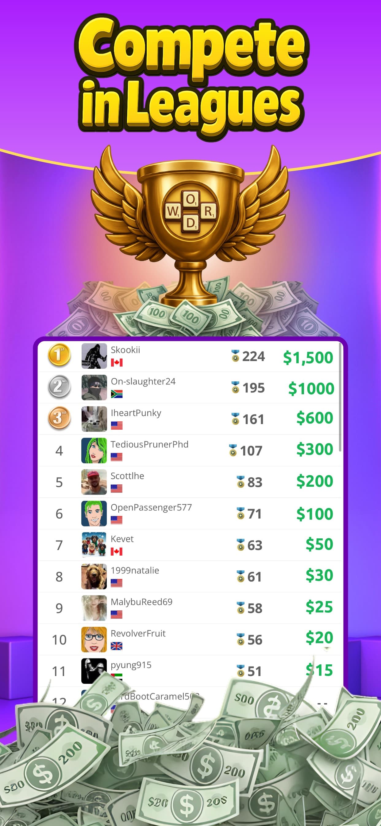 Word Search Real Cash Games screenshot 7 - screenshot